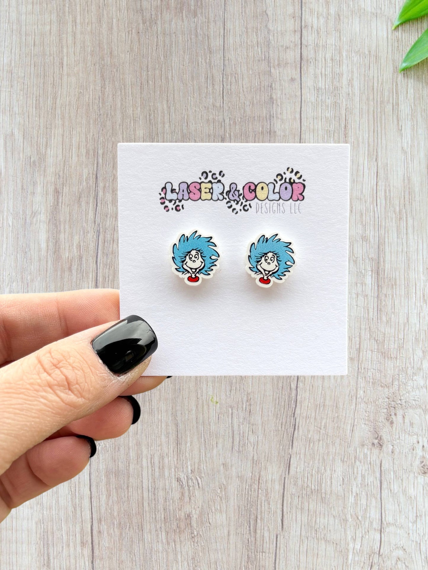 Thing 1 and 2 Earrings, Teacher Earrings, Dr. Seuss Earrings