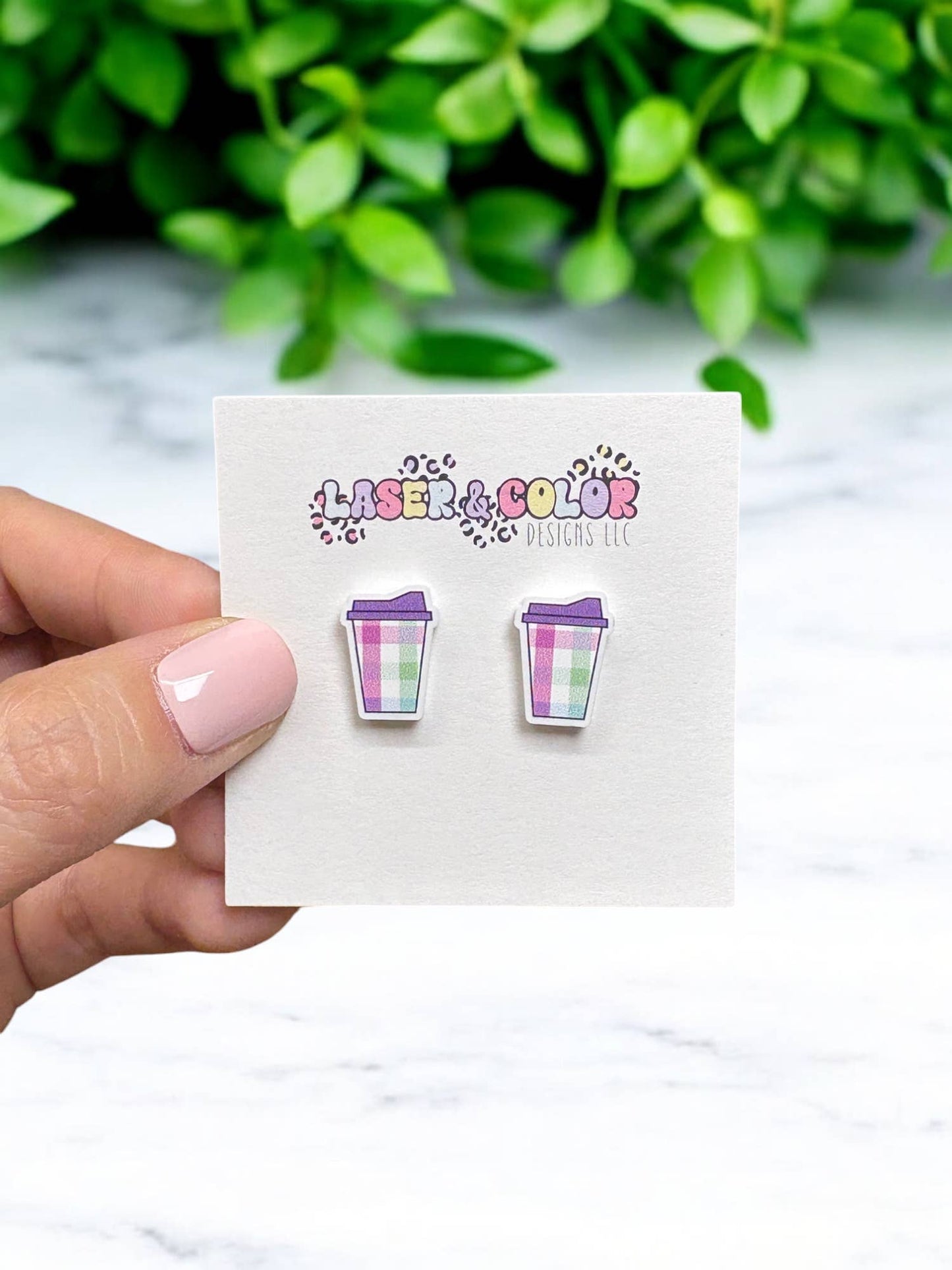 Easter Earrings, Coffee Cup Earrings