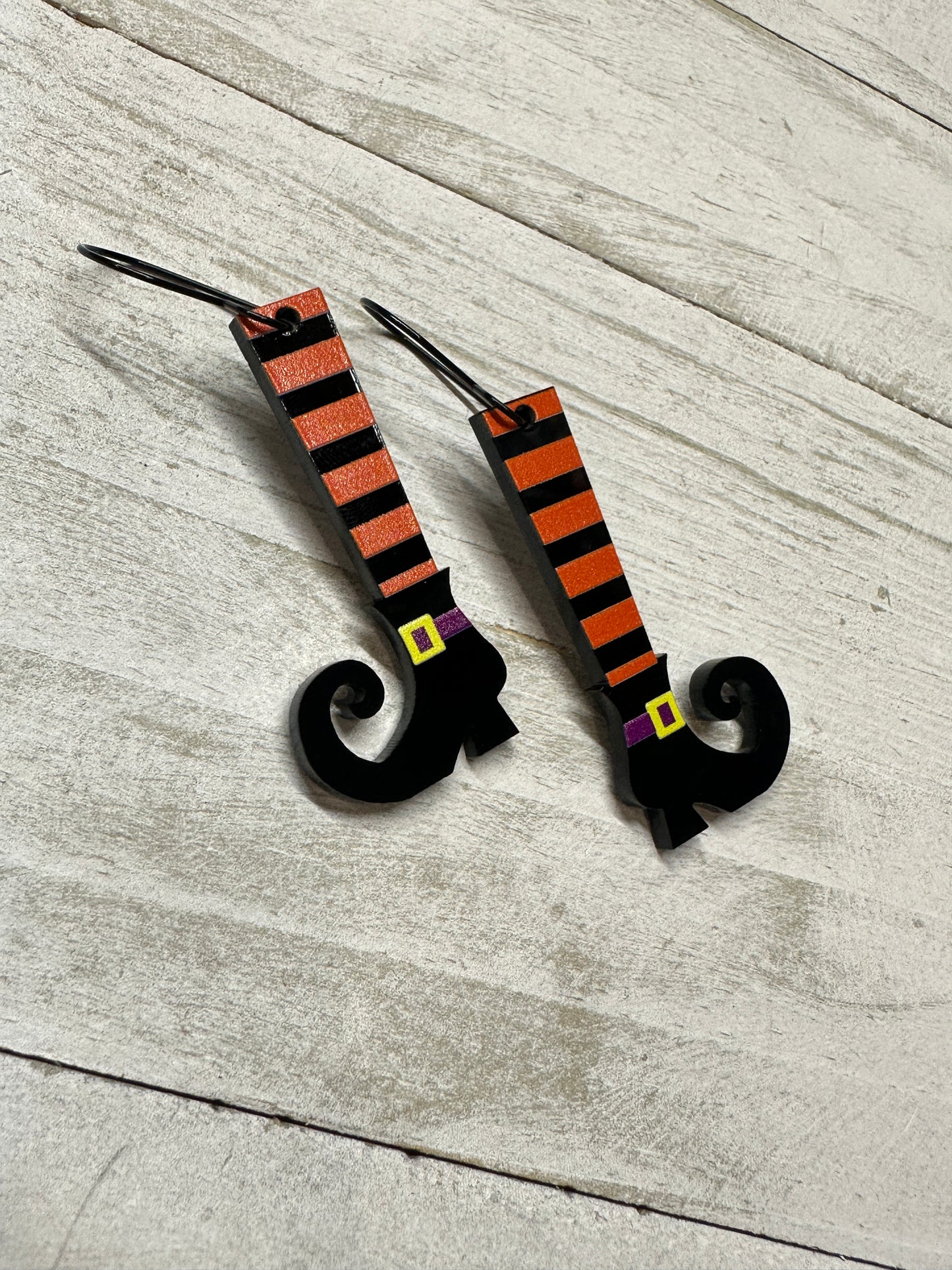 Witch Legs Dangle Earrings | Halloween Earrings