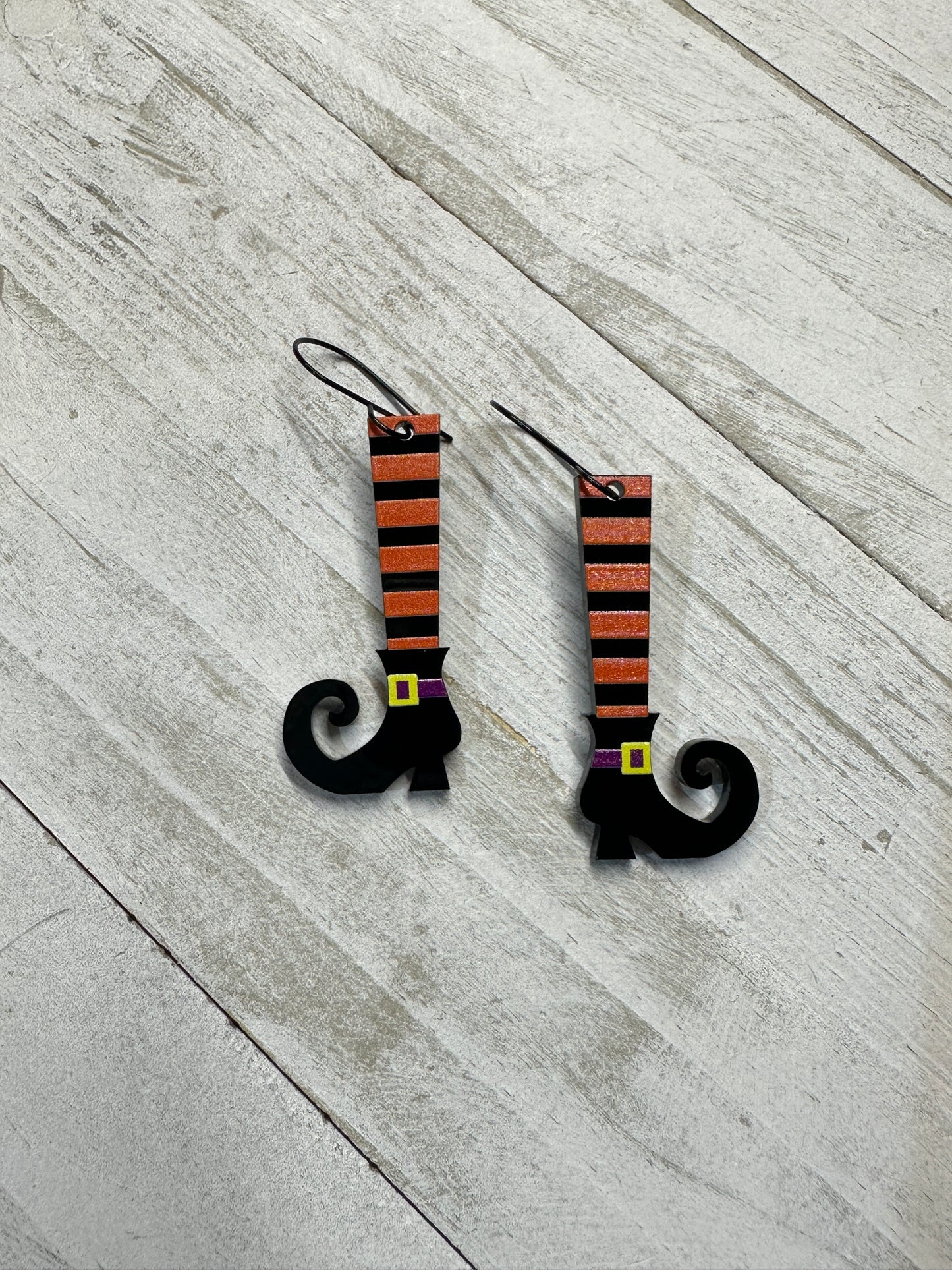 Witch Legs Dangle Earrings | Halloween Earrings