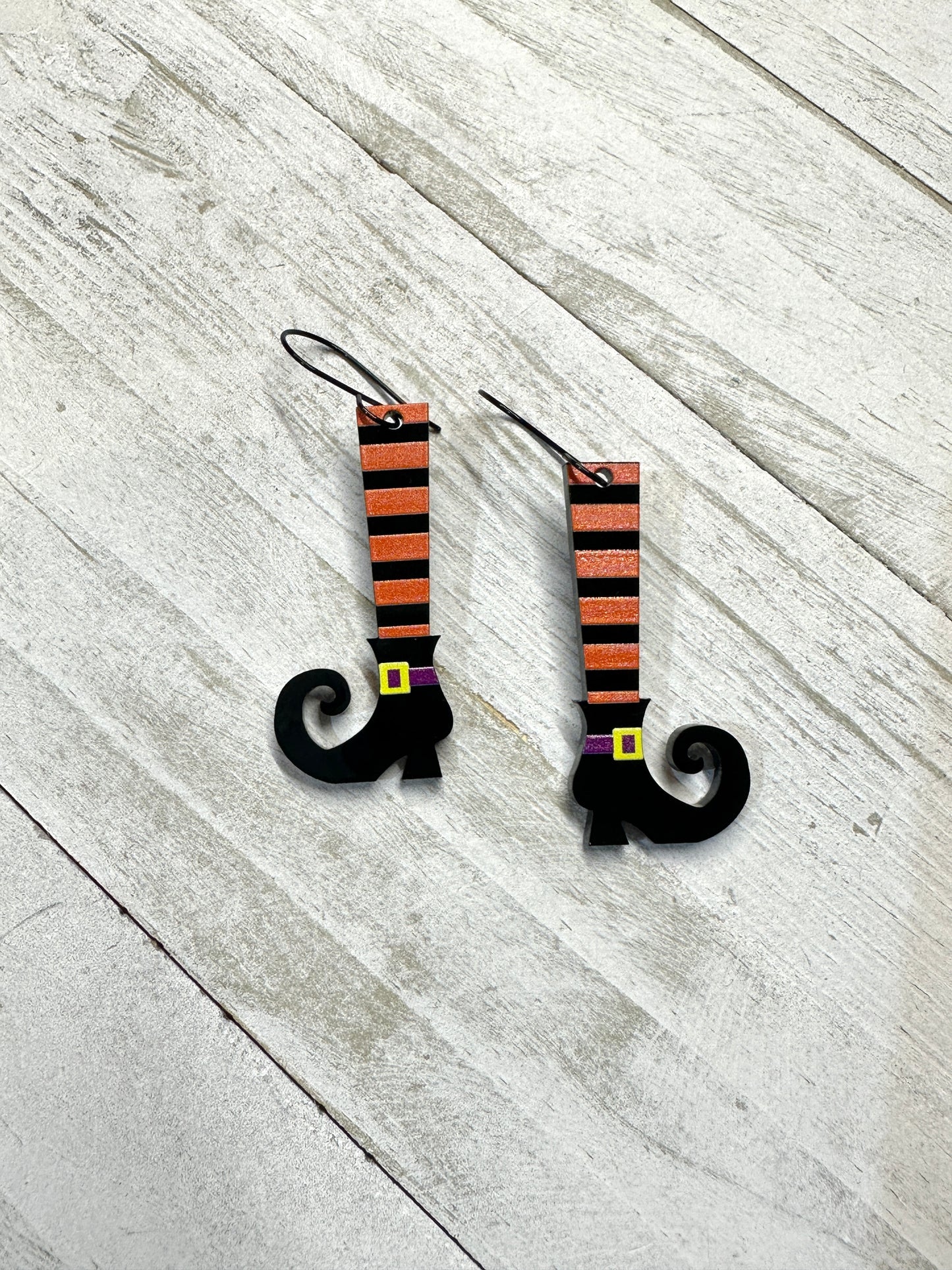 Witch Legs Dangle Earrings | Halloween Earrings