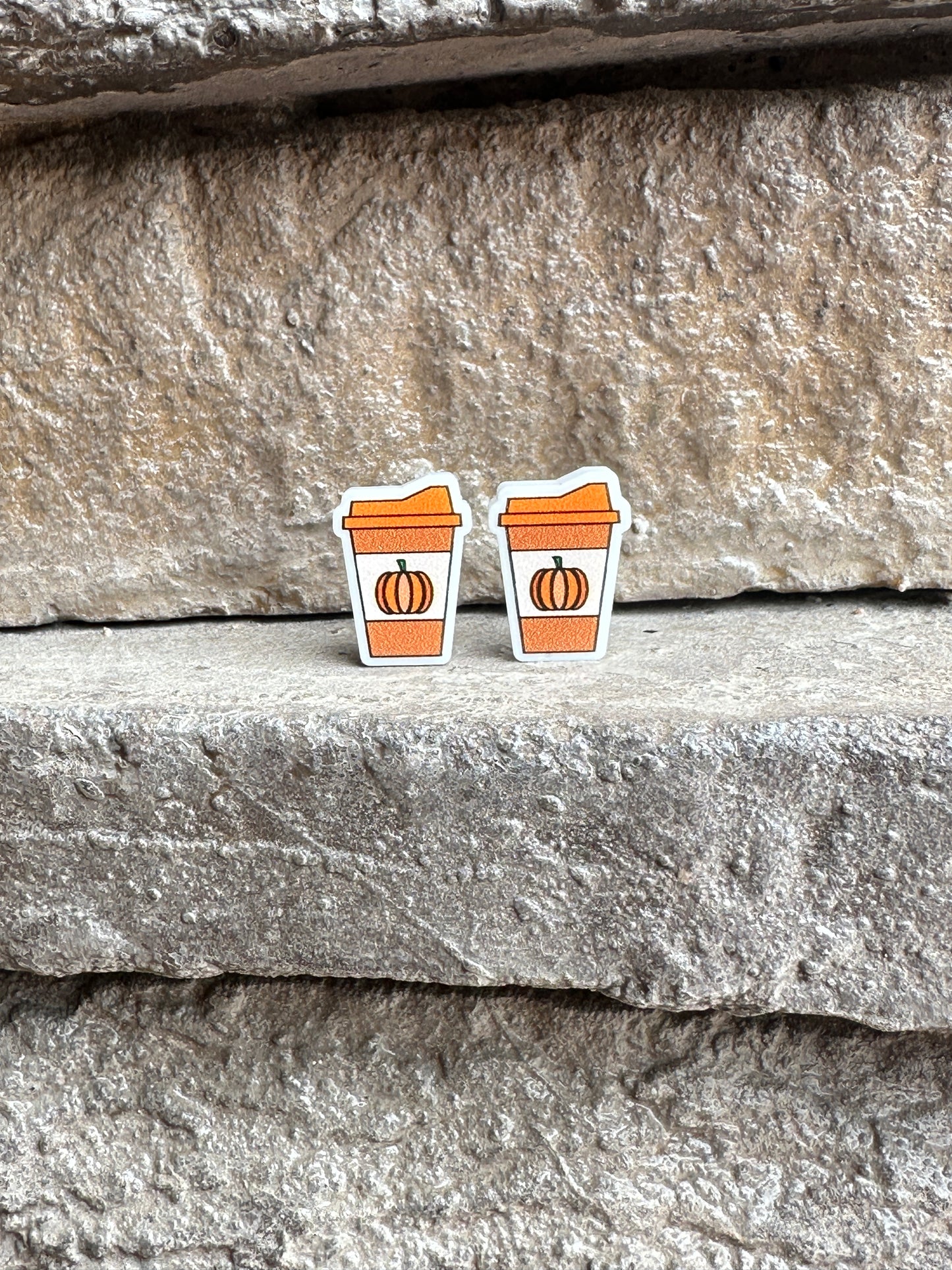 Pumpkin Coffee Earrings | Fall & Thanksgiving Earrings