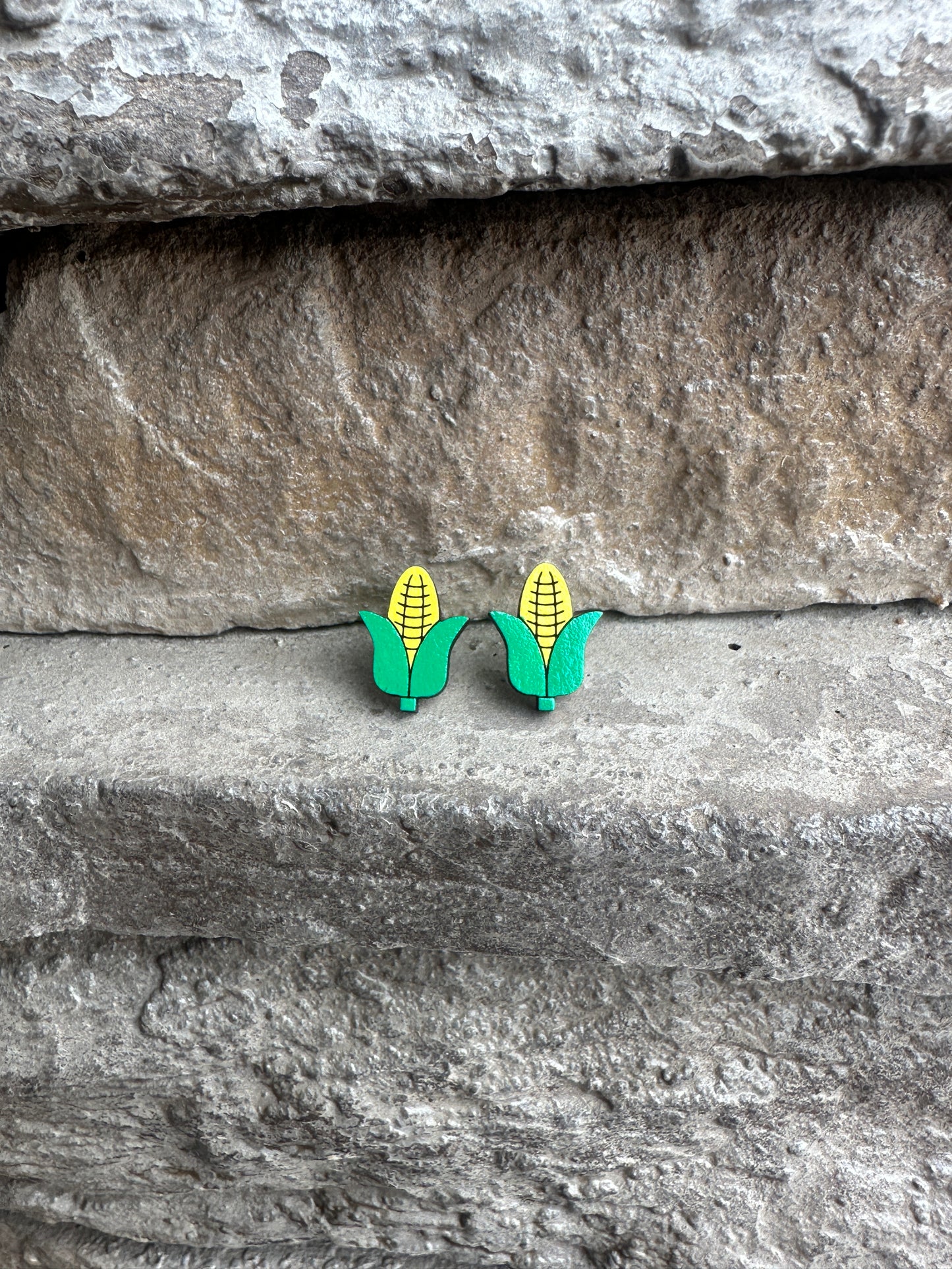 Corn Stud Earrings | Fall Thanksgiving Earrings