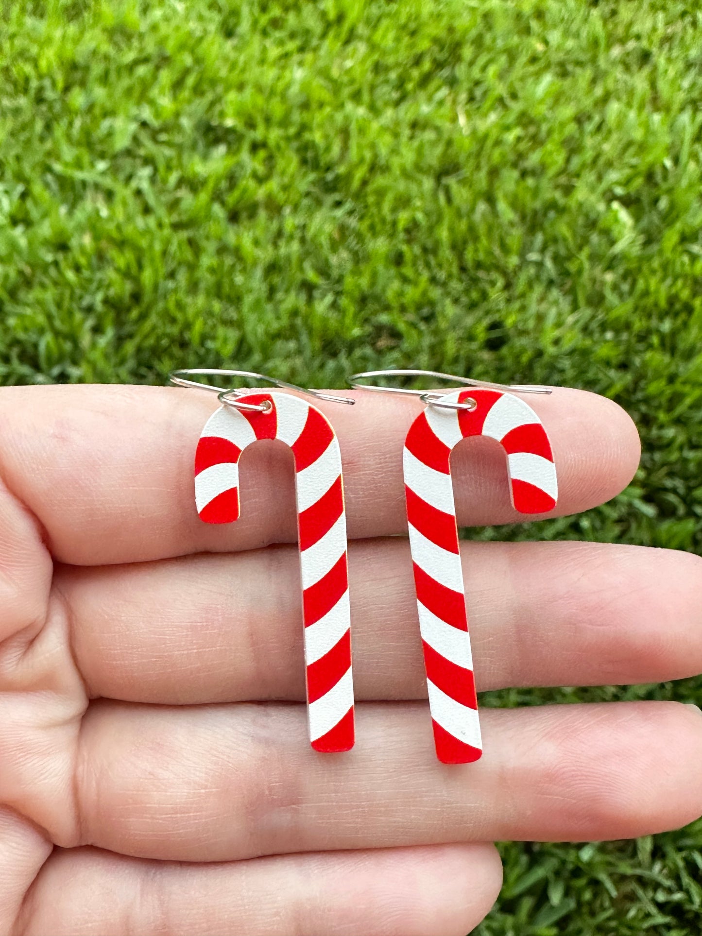 Candy Cane Dangle | Christmas Earrrings