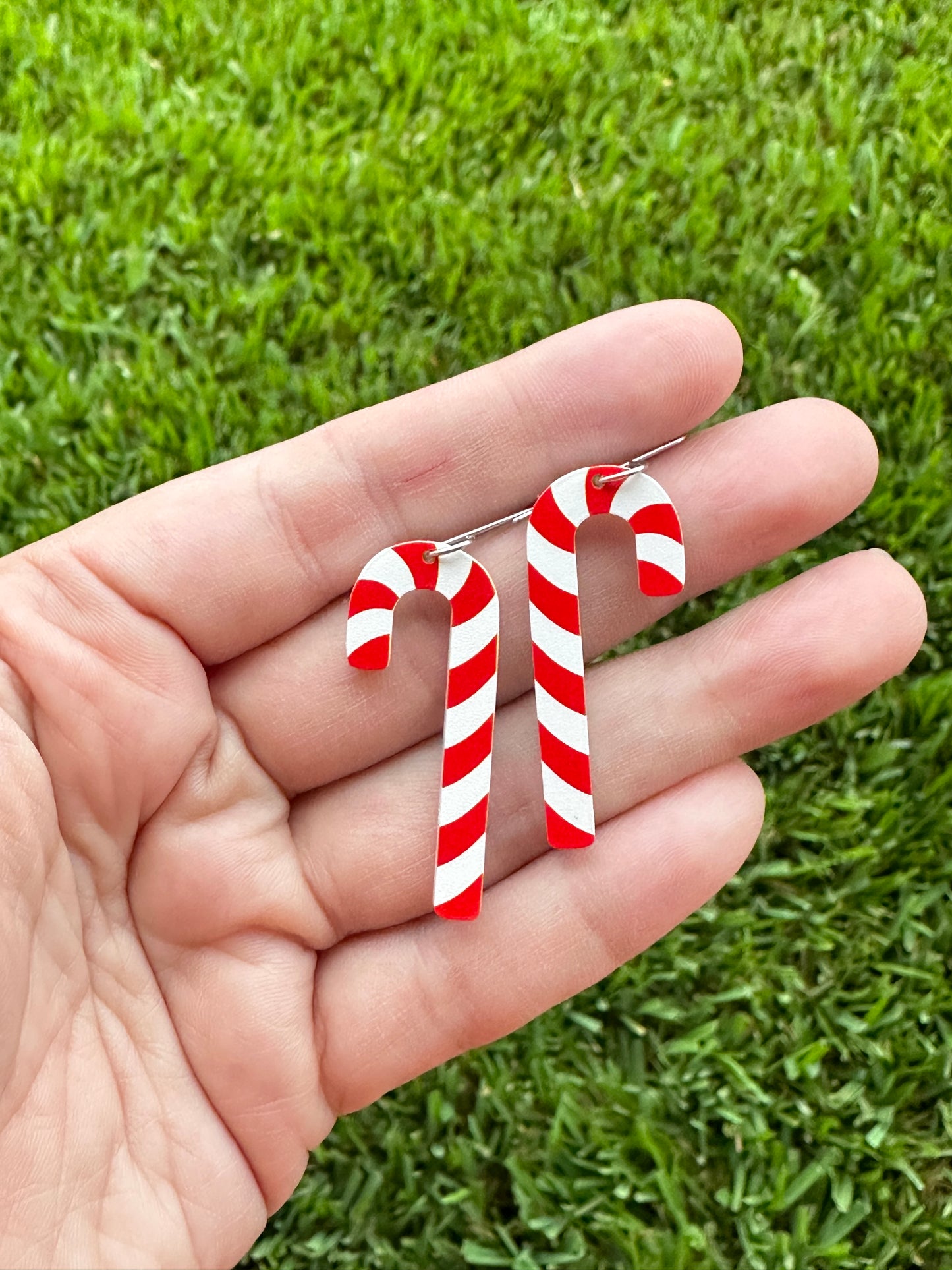 Candy Cane Dangle | Christmas Earrrings