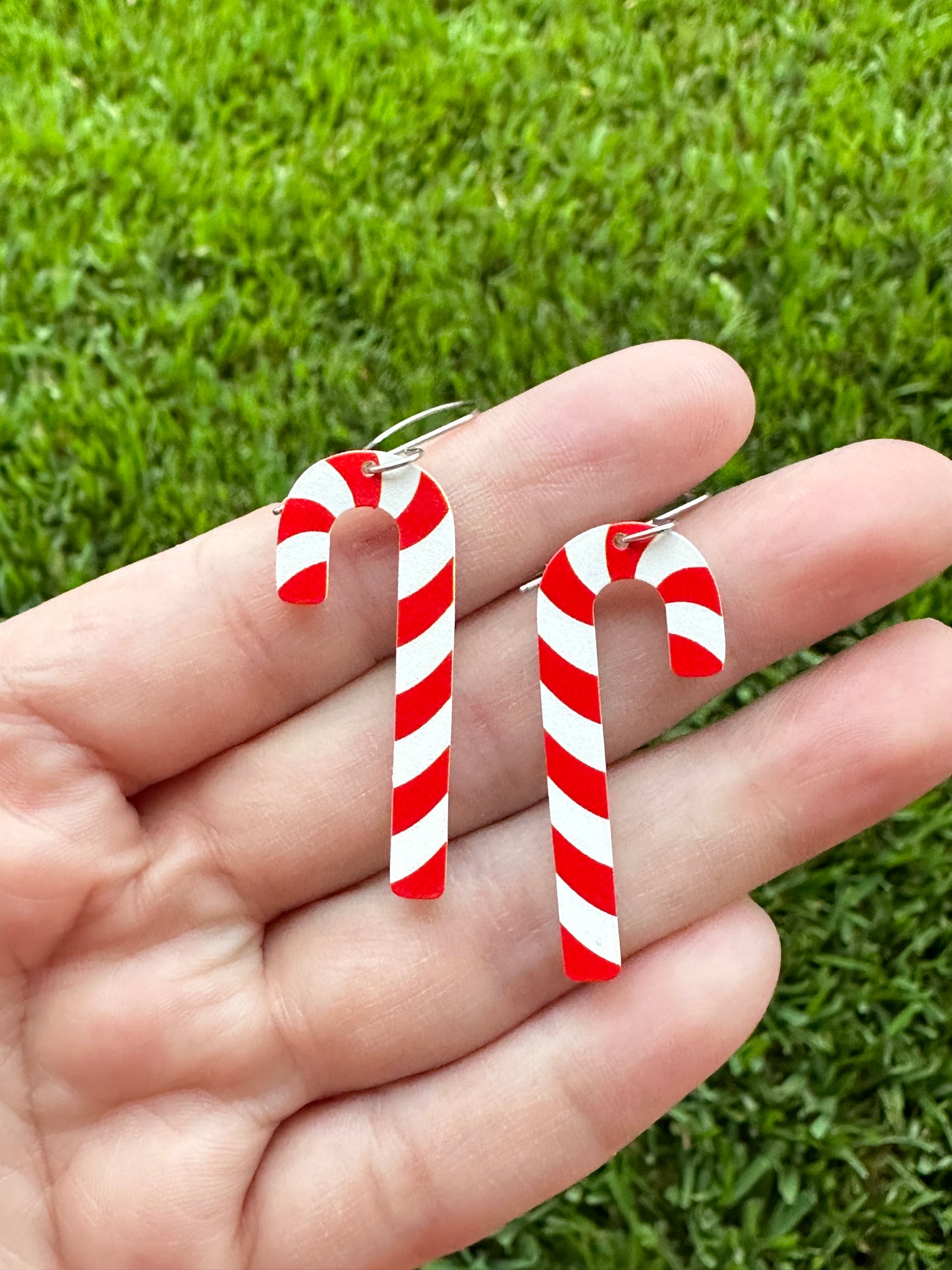 Candy Cane Dangle | Christmas Earrrings
