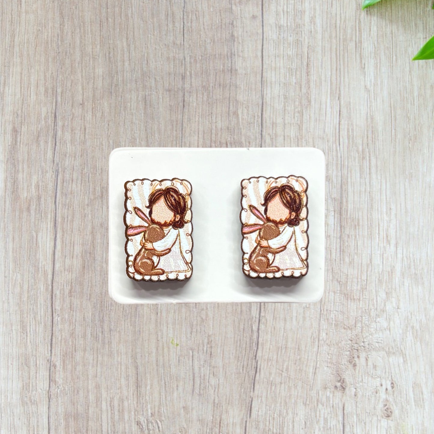 Jesus Earrings, Easter Studs