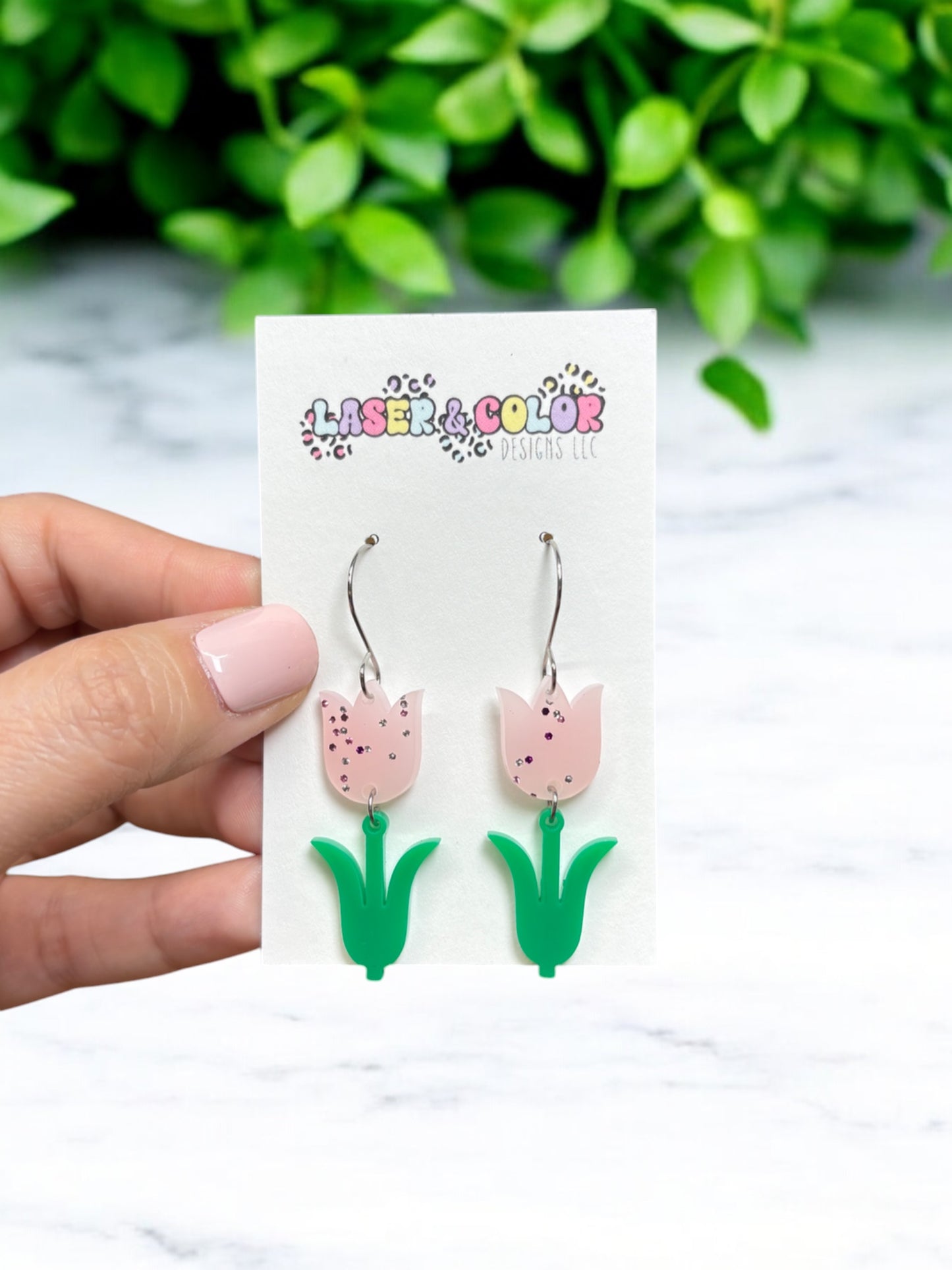 Tulip Earrings, Easter Earrings