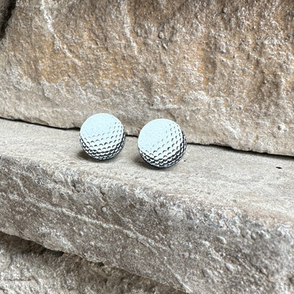 Golf Round Stud Earrings | Sports Earrings