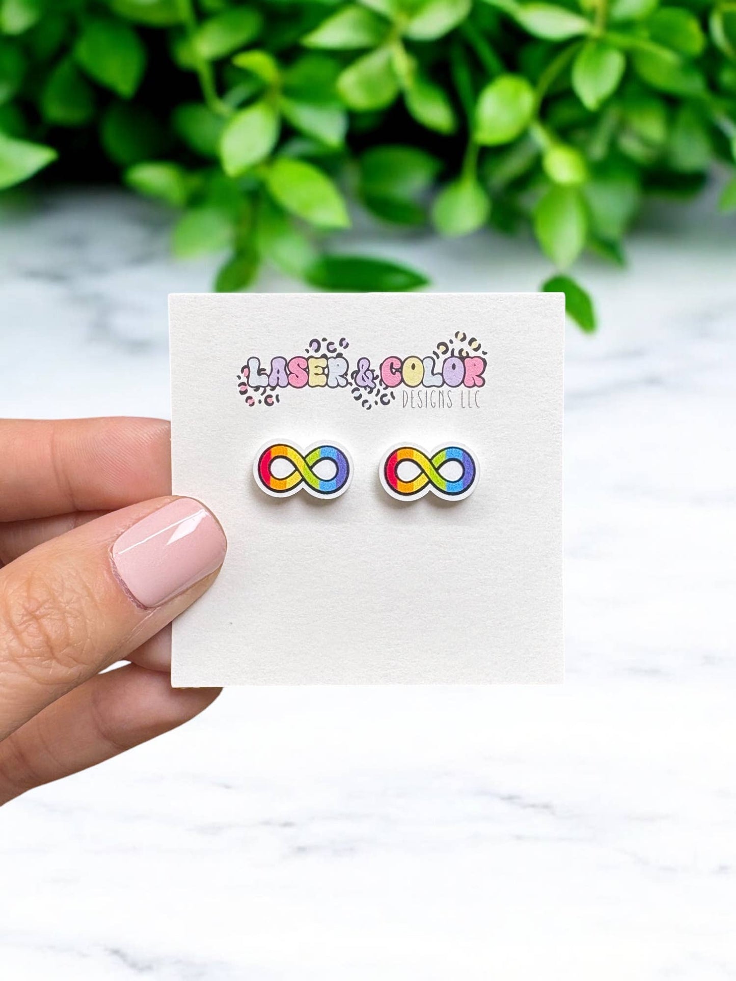 Autism Earrings, Infinity Earrings