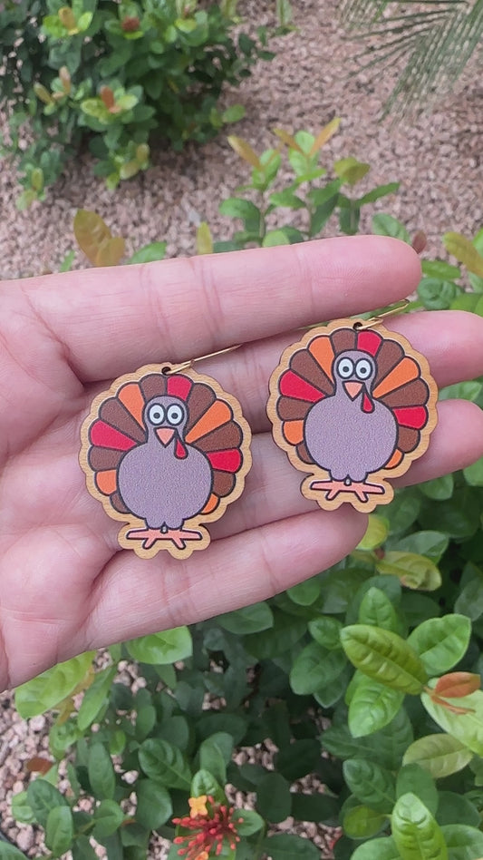 Turkey Earrings | Fall Earrings | Thanksgiving Earrings
