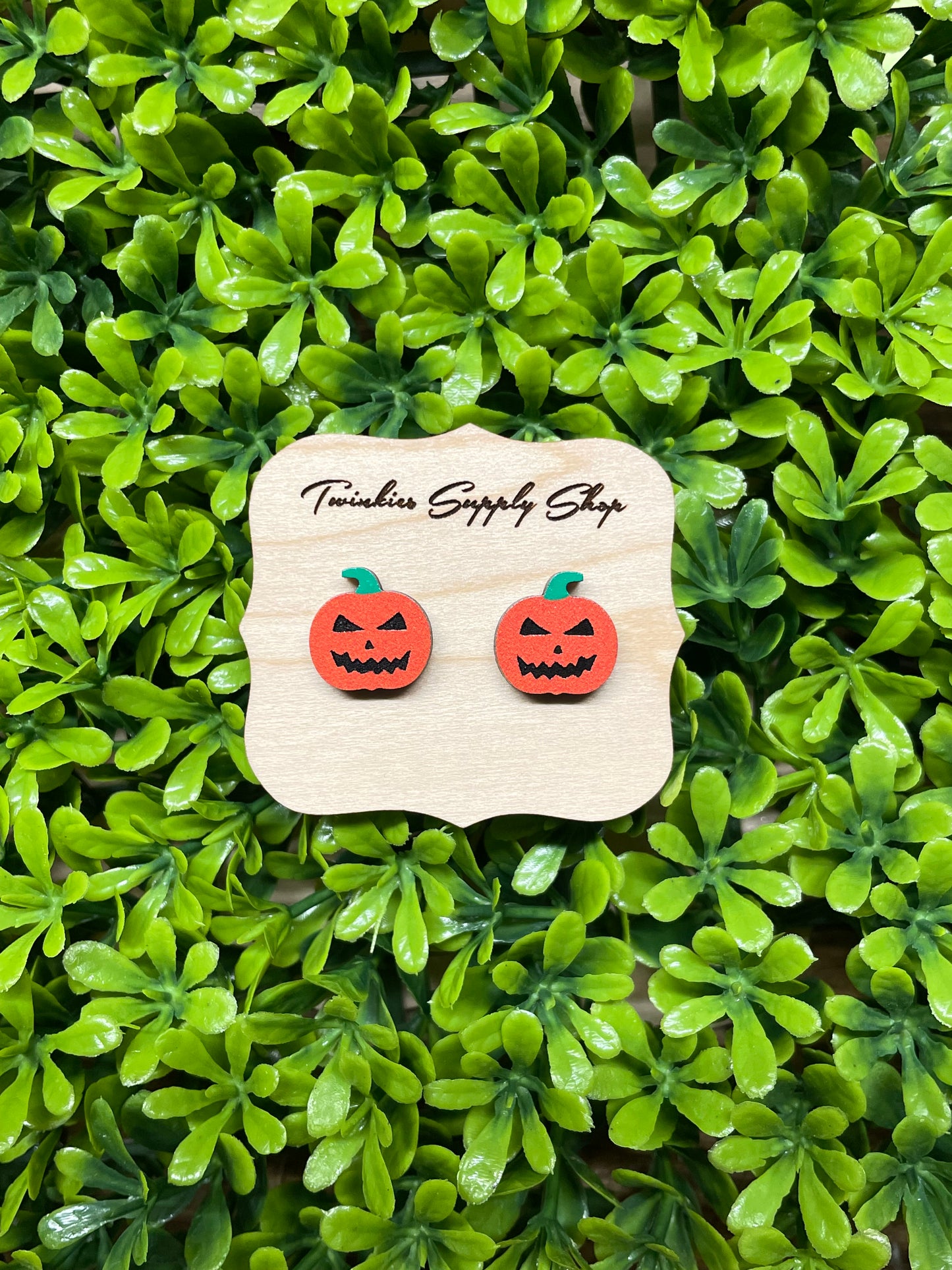 Scary Pumpkin Earrings | Halloween Earrings