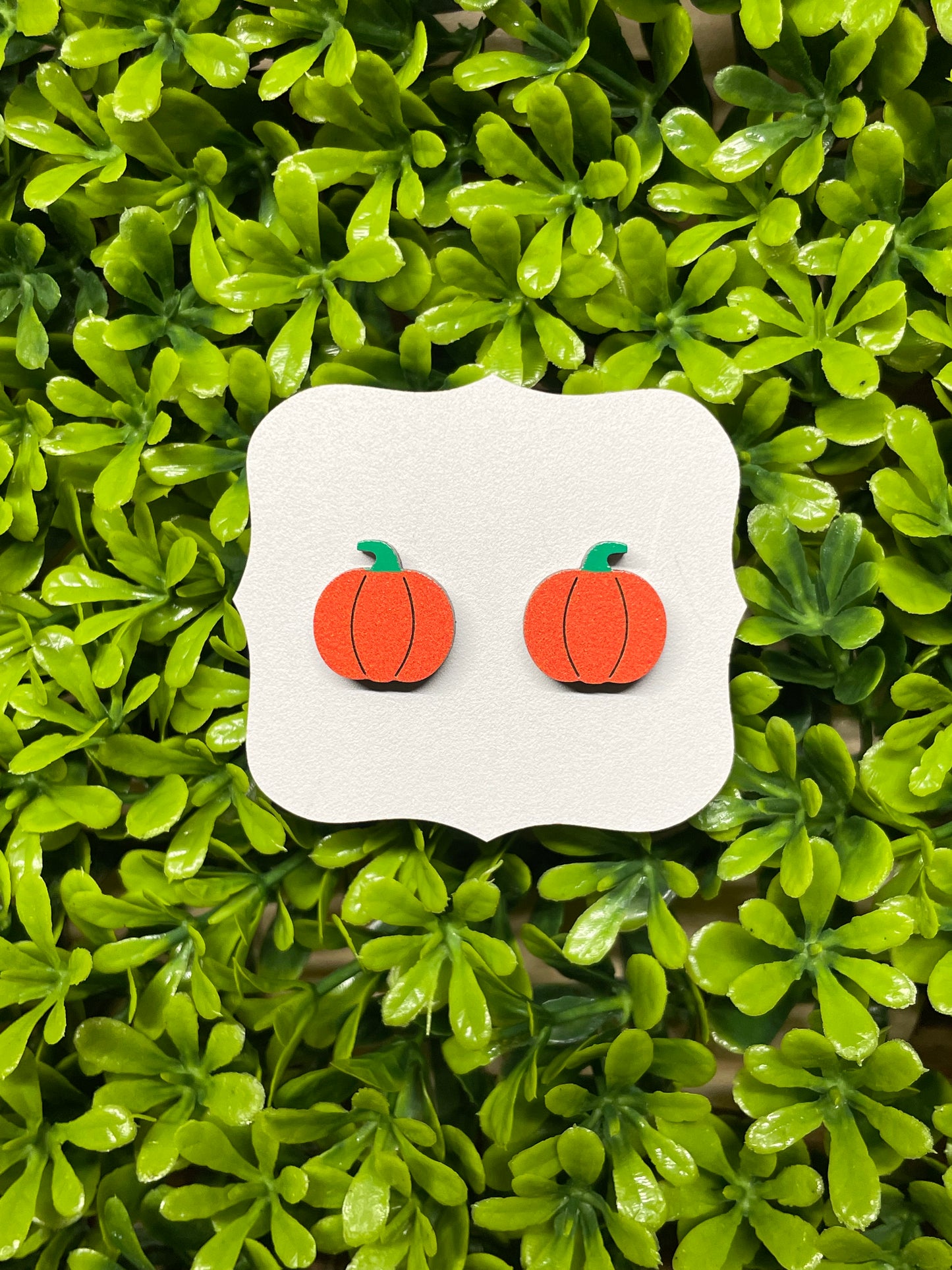 Pumpkins Wood Earrings
