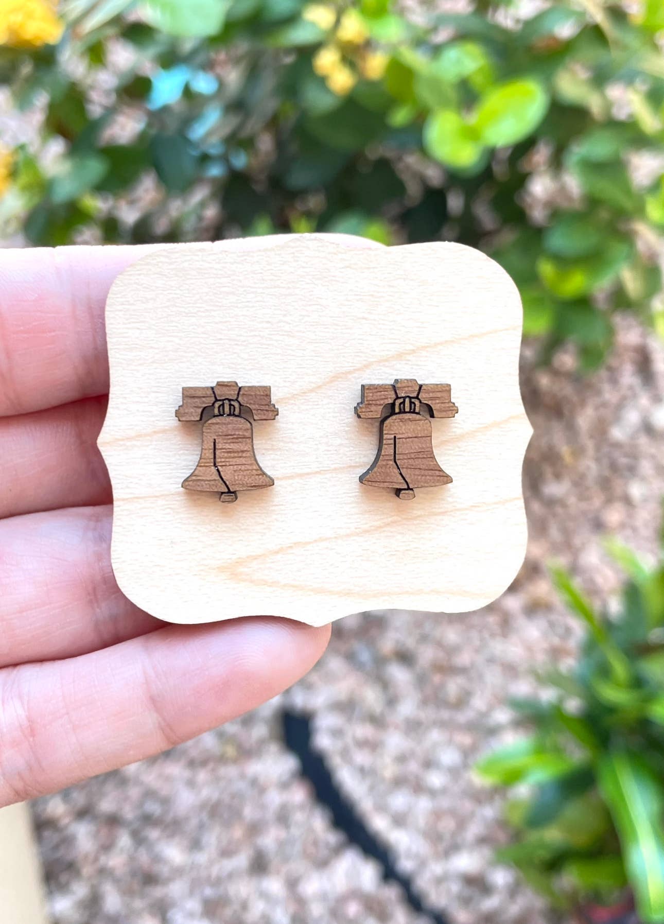 4th of July Earrings, Liberty Bell Earrings