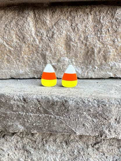 Candy Corn Earrings Halloween Earrings