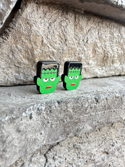Frankenstein Stud Earrings | Halloween Earrings