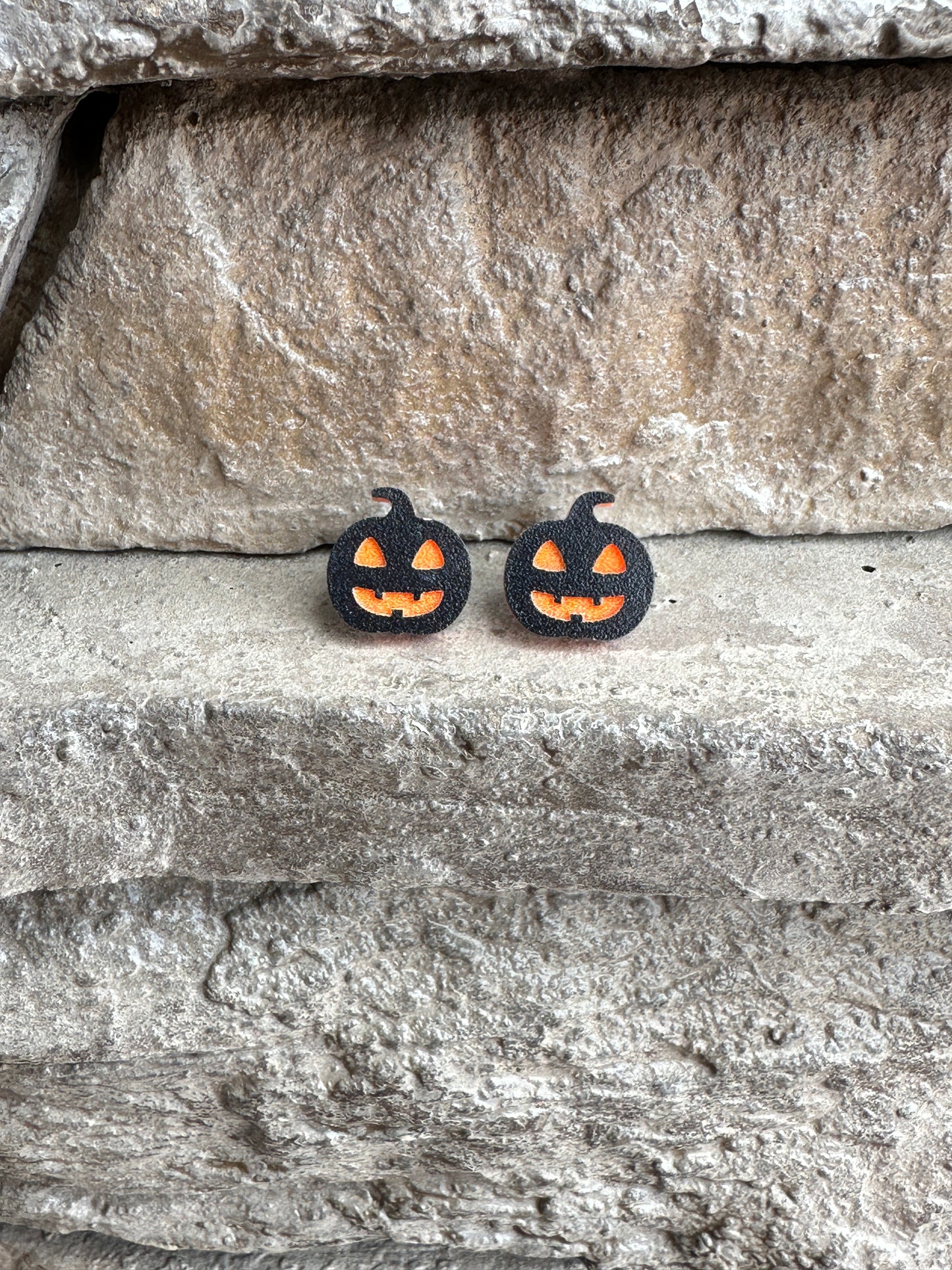 Jack o' Lantern Earrings | Black Pumpkin |Halloween Earrings