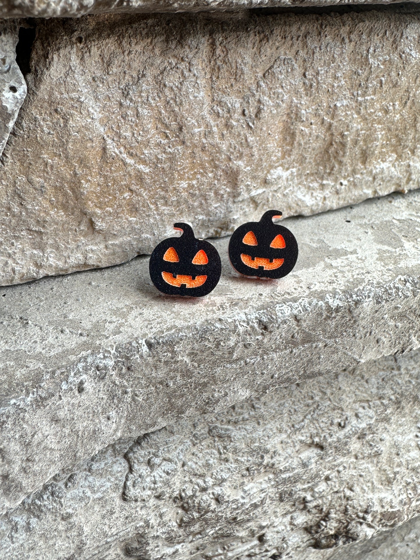 Jack o' Lantern Earrings | Black Pumpkin |Halloween Earrings