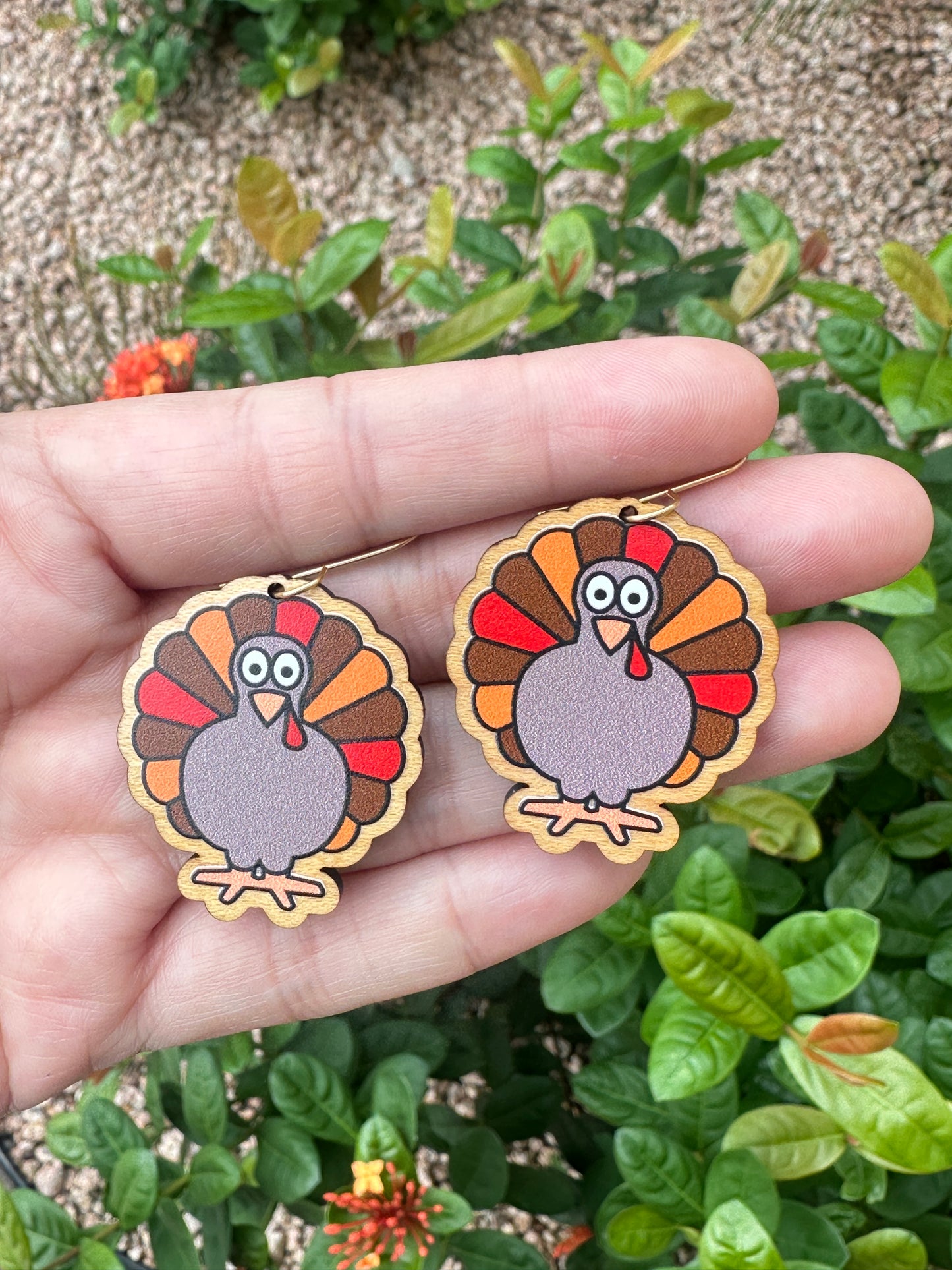 Turkey Earrings | Fall Earrings | Thanksgiving Earrings