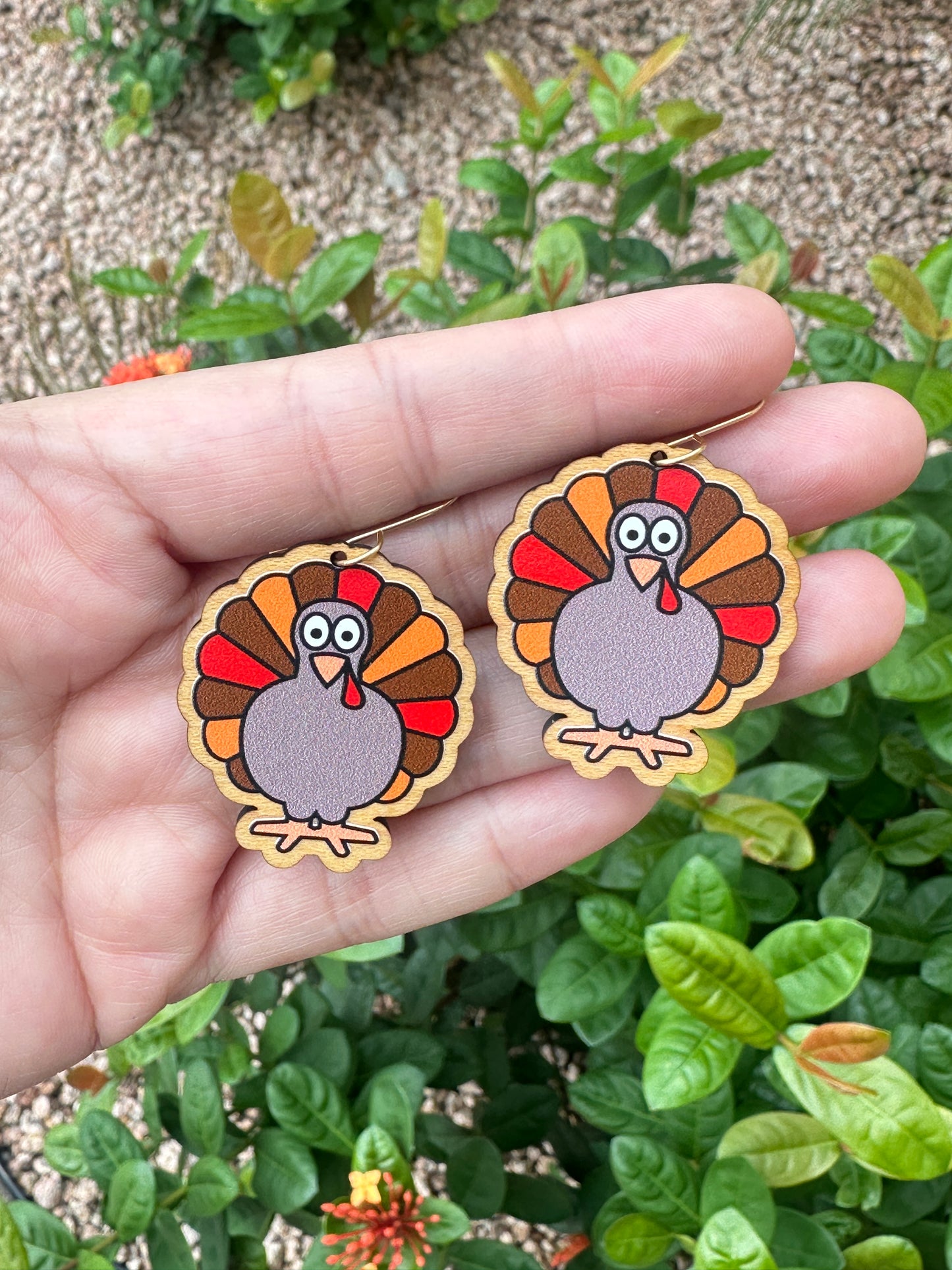 Turkey Earrings | Fall Earrings | Thanksgiving Earrings