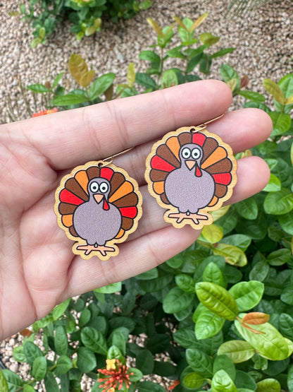 Turkey Earrings | Fall Earrings | Thanksgiving Earrings