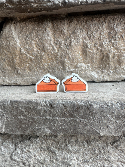 Pumpkin Pie Stud Earrings | Fall | Thanksgiving Earrings