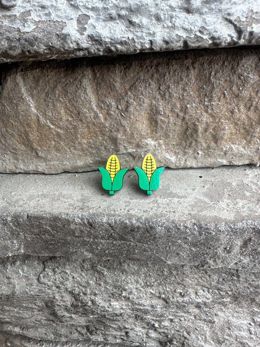 Corn Stud Earrings | Fall Thanksgiving Earrings