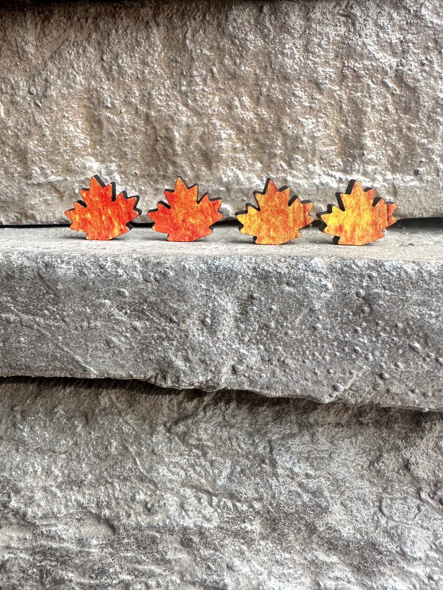 Fall Leaf Stud Earrings | Thanksgiving Earrings