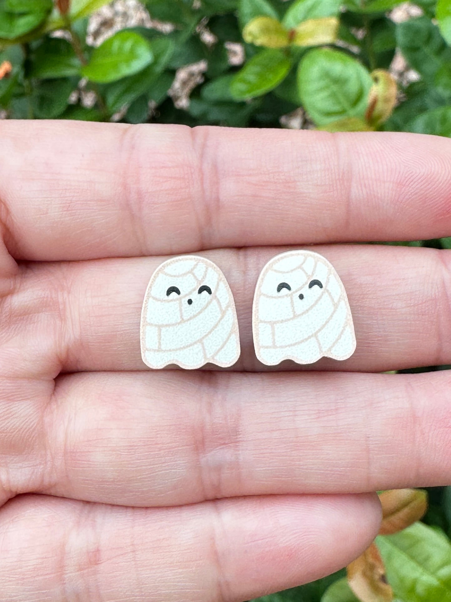 Ghost Conchas Earrings | Food Earrings | Bread Earrings