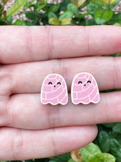 Ghost Conchas Earrings | Food Earrings | Bread Earrings