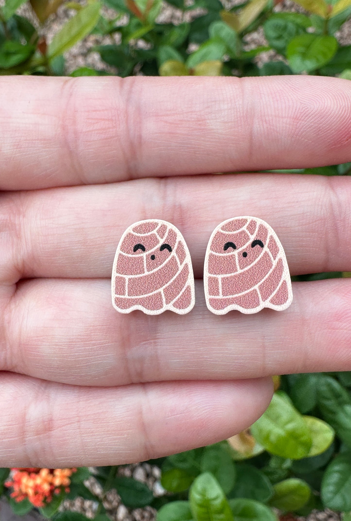Ghost Conchas Earrings | Food Earrings | Bread Earrings