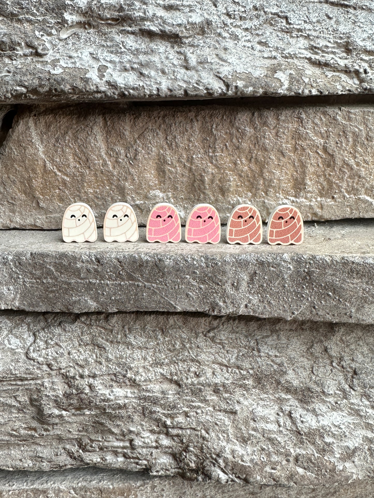 Ghost Conchas Earrings | Food Earrings | Bread Earrings