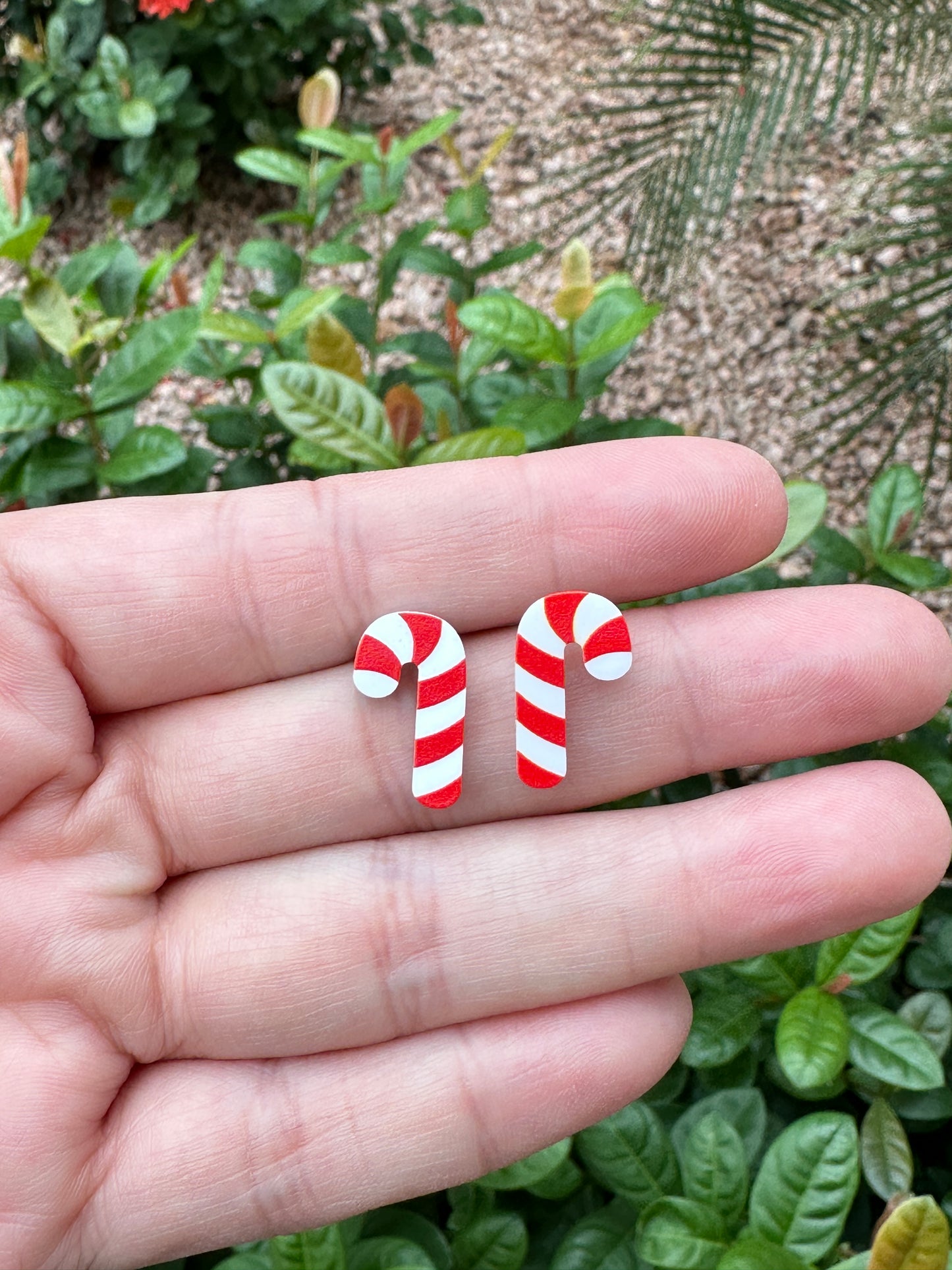 Red Candy Cane Earrings