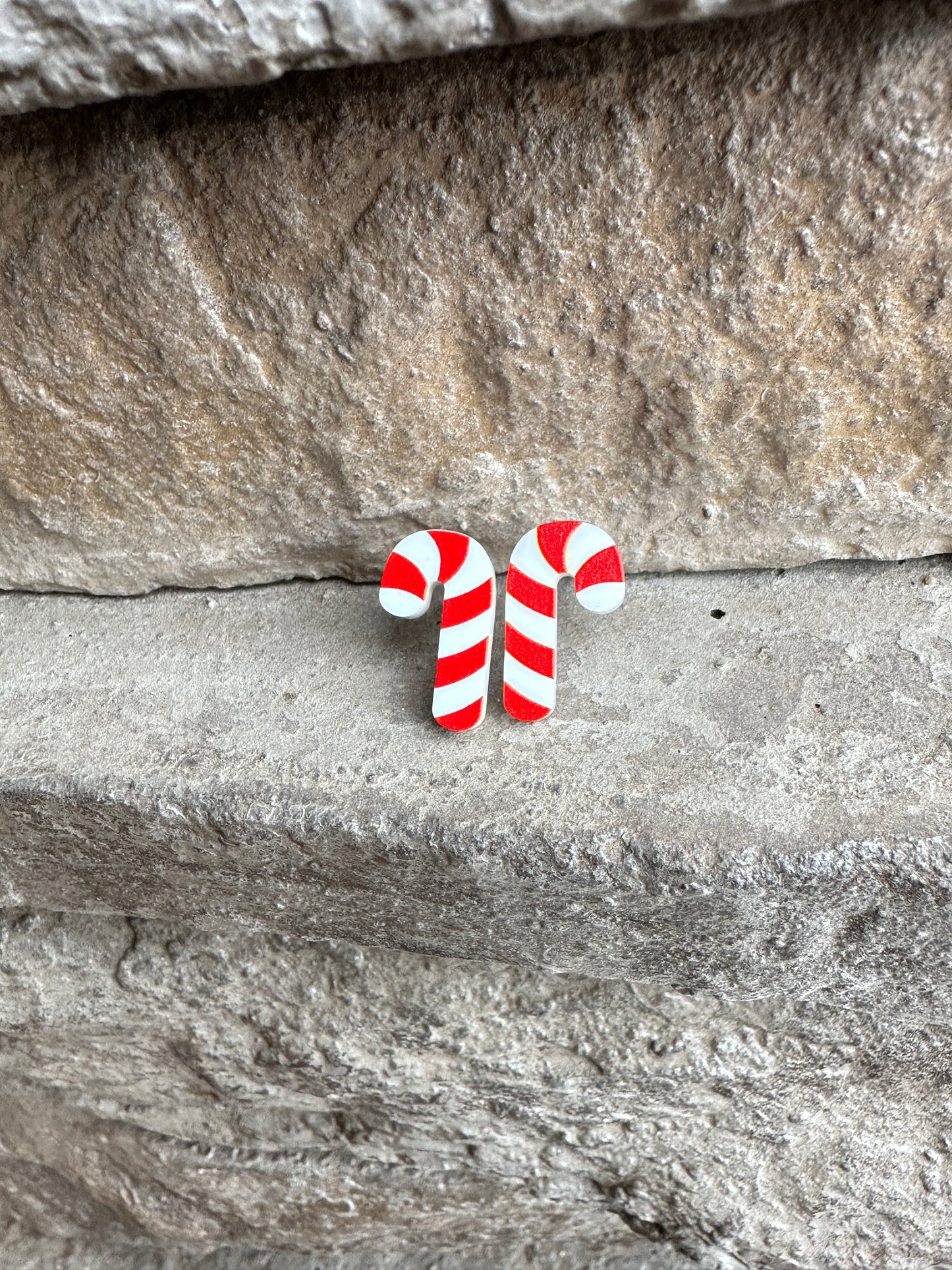 Red Candy Cane Earrings