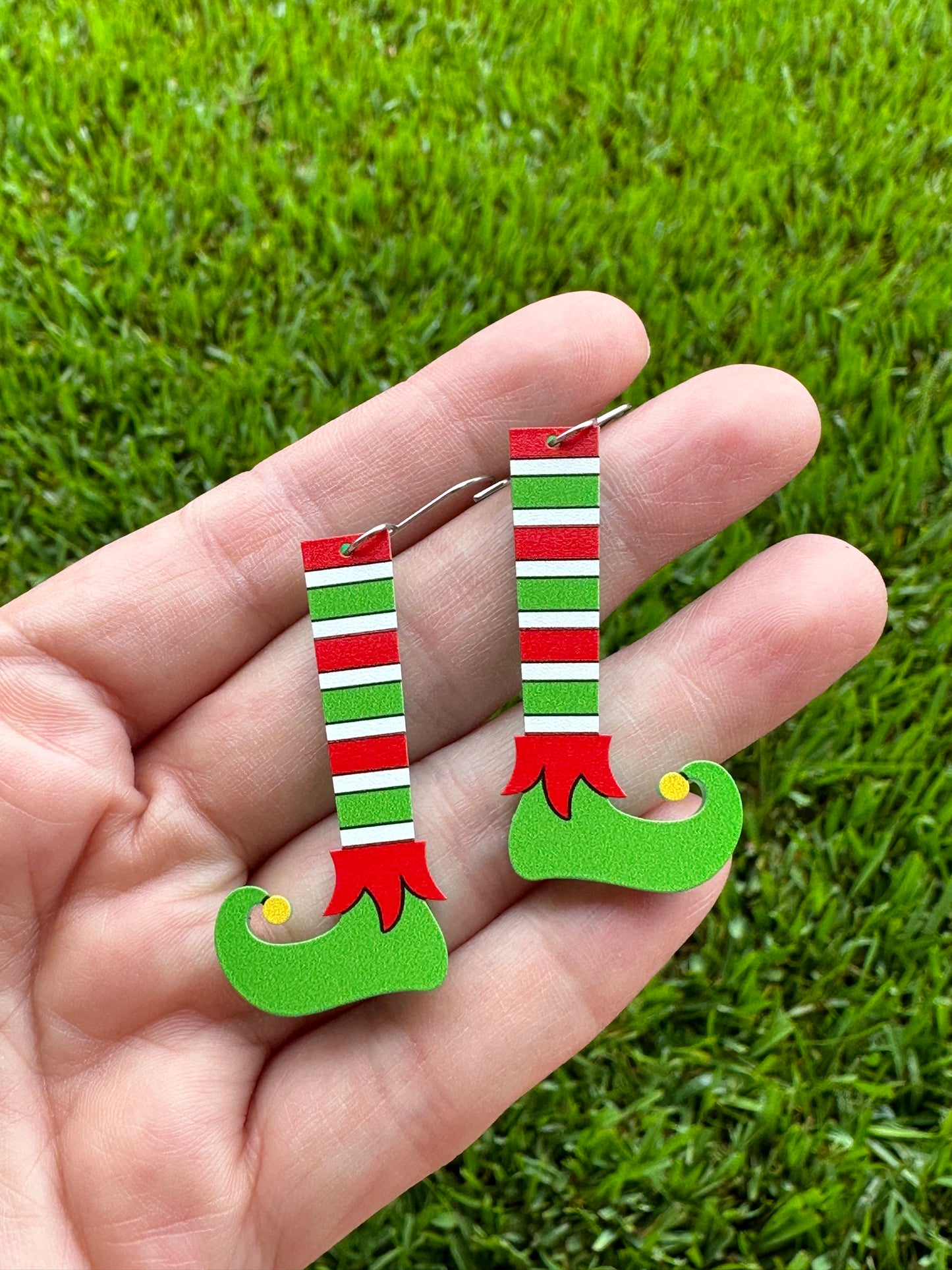 Elf Leg Dangle | Christmas Earrings