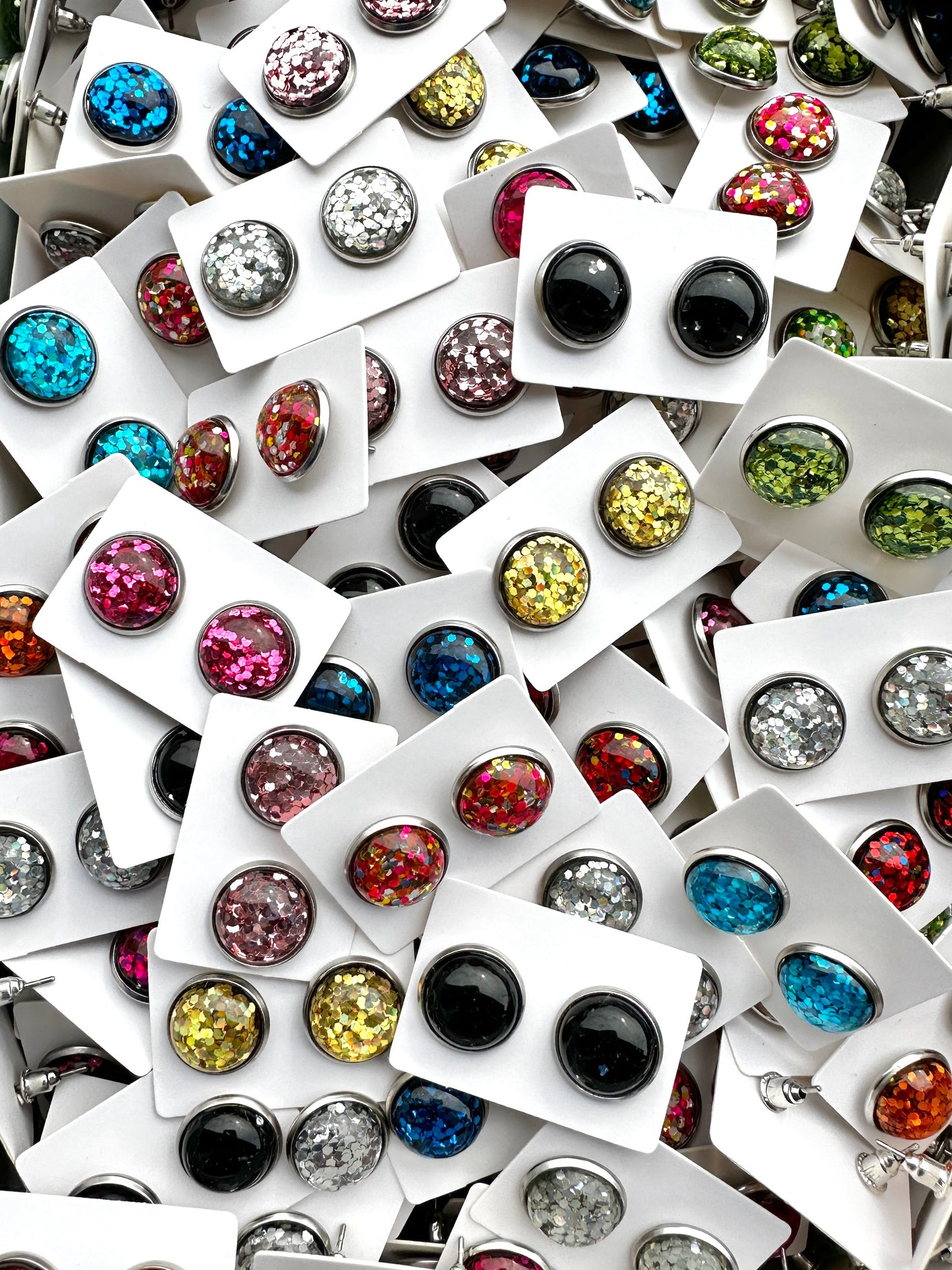 Glitter Cabochon Earrings Grab Bag | Valentine's Day Earrings