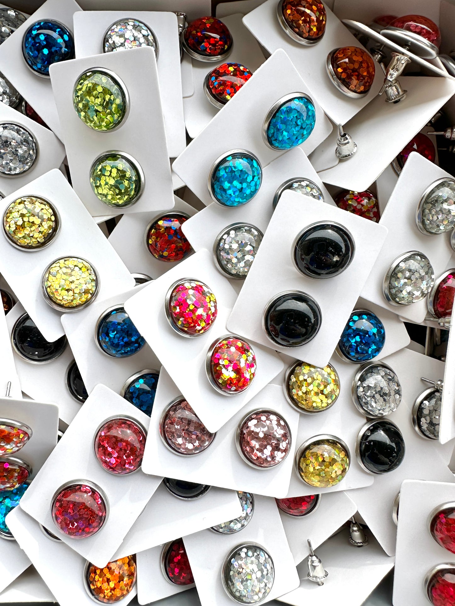 Glitter Cabochon Earrings Grab Bag | Valentine's Day Earrings
