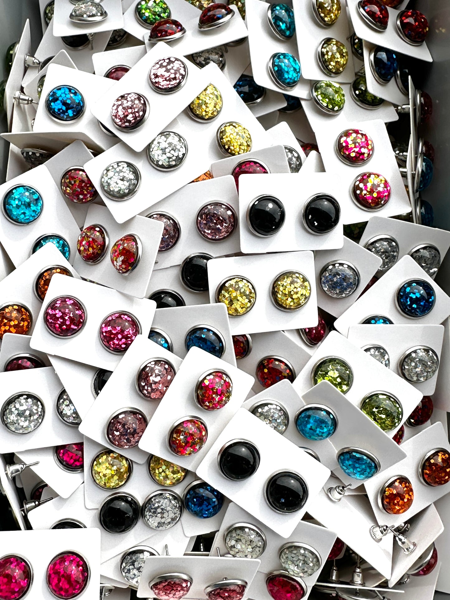 Glitter Cabochon Earrings Grab Bag | Valentine's Day Earrings