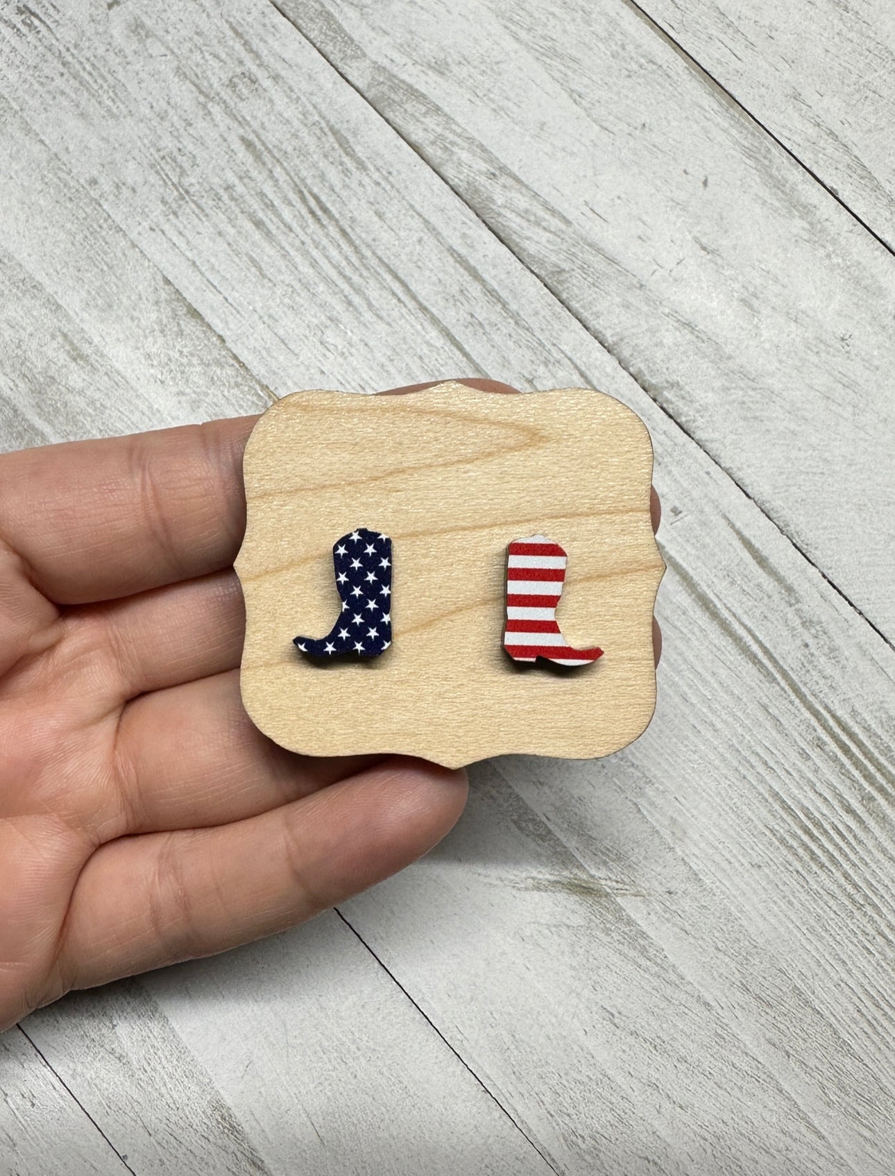 Stars & Stripes Boot Studs | 4th of July Earrings
