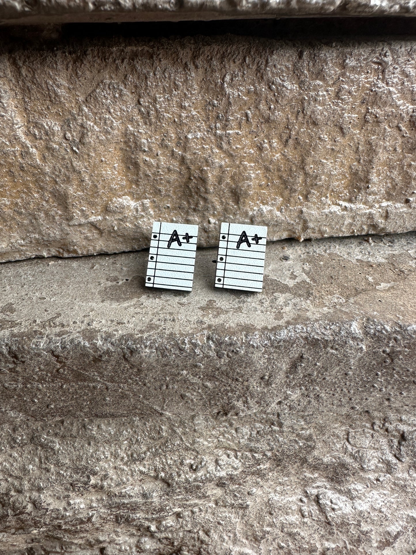 A+ Paper Earrings, Teacher Earrings