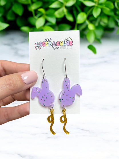 Easter Bunny Balloon Earrings