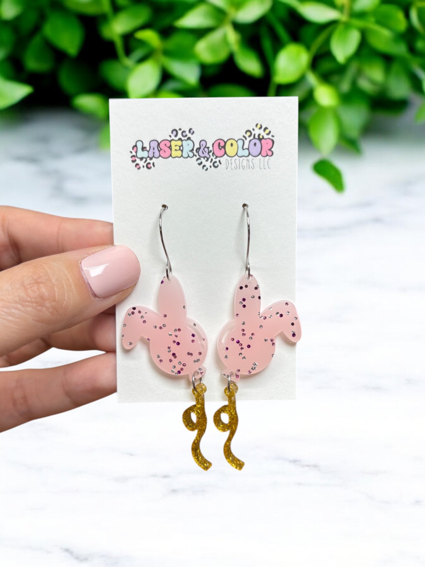 Easter Bunny Balloon Earrings