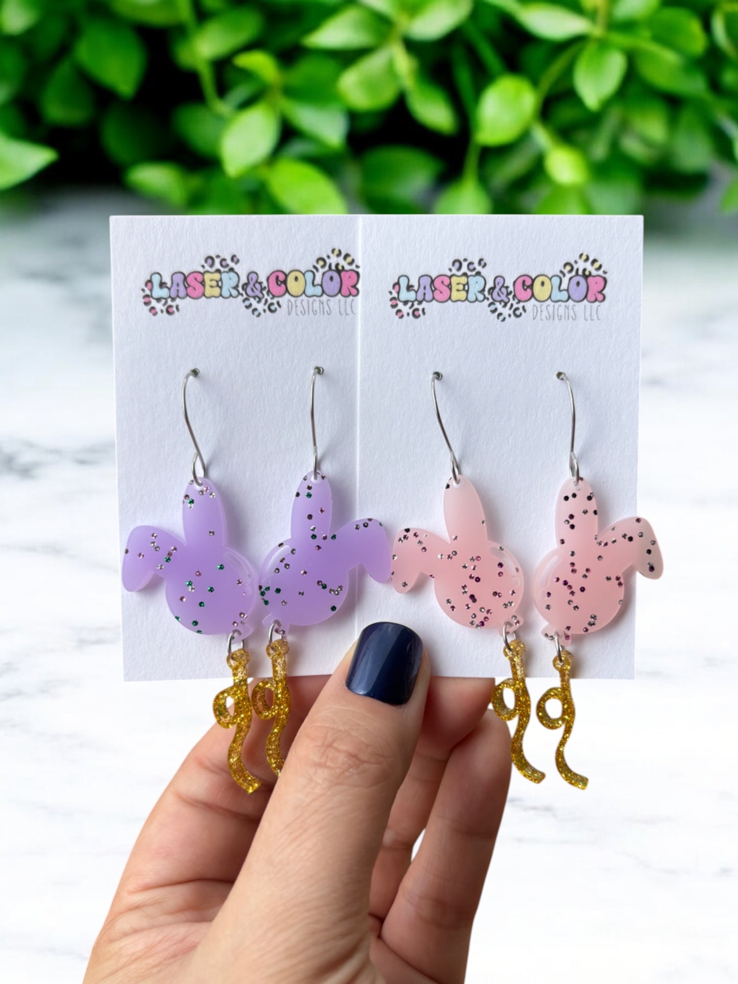 Easter Bunny Balloon Earrings