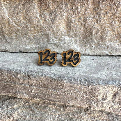 123 Walnut Wood Earrings