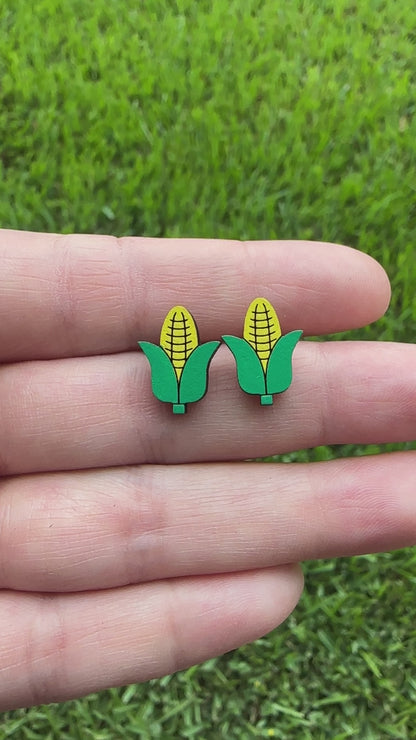 Corn Stud Earrings | Fall Thanksgiving Earrings