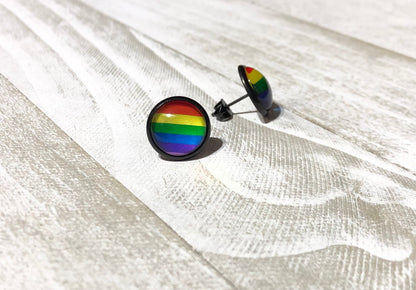 12mm Rainbow Earrings