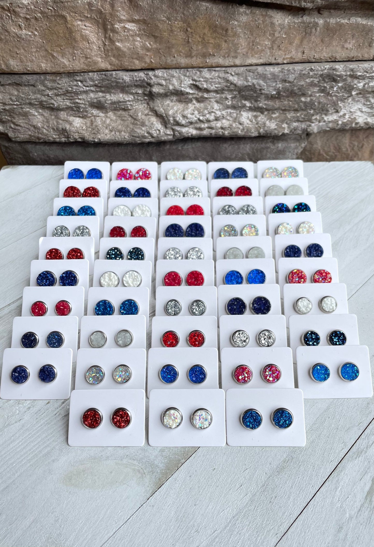 4th of July Druzy Earrings Grab Bag | Wholesale Earrings | Thank You Gifts